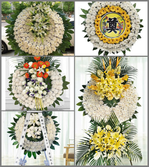 湖北孝感市安陆市烟店镇余寨村花圈速递